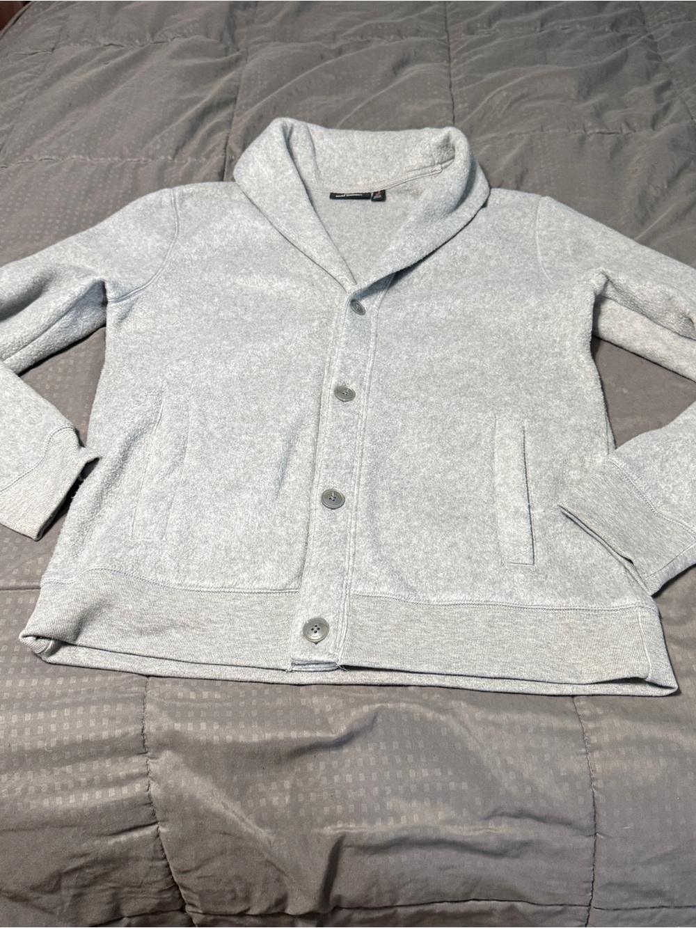 marc anthony fleece button down Jacket slim fit mens small
